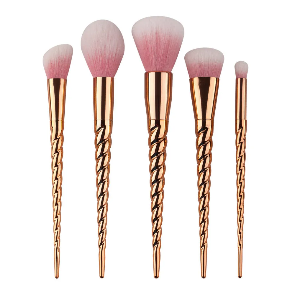 4pcs/5pcs/7pcs GUJHUI Rose gold makeup brushes professional Concealer hair brush Powder Foundation make up brushes Tools