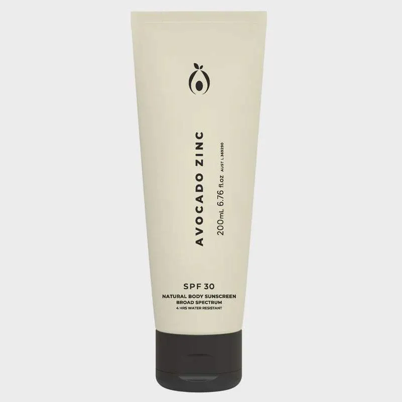   Avocado Zinc SPF 30 Natural Body Sunscreen  