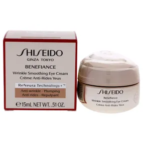 Benefiance Wrinkle Smoothing Eye Cream by Shiseido for Unisex - 0.51 oz Eye Cream