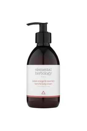 Body | Sweet Orange and Rosemary Hand and Body Cream 290ml | Elemental Herbology