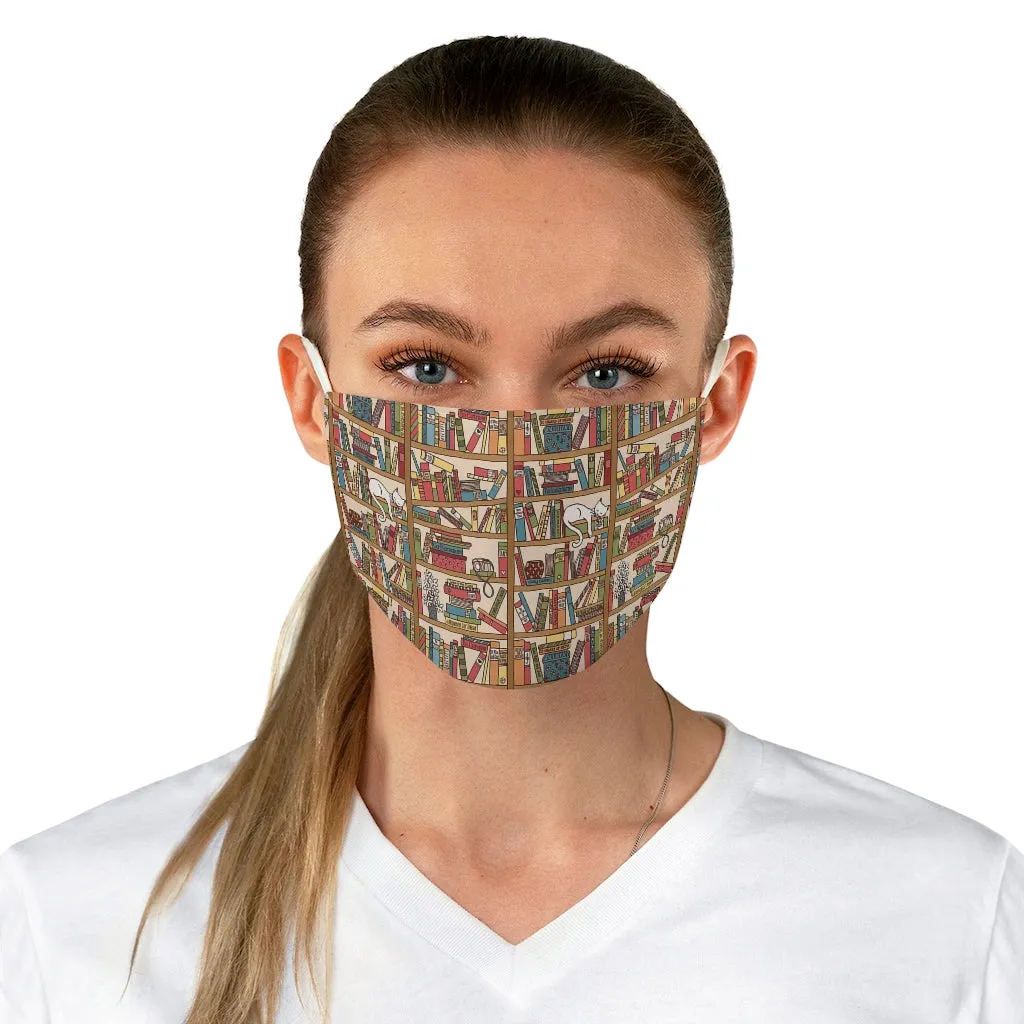 Bookish Pattern Fabric Face Mask