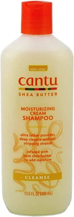 Cantu Shea Butter Moisturizing Cream Shampoo, 13.5oz (400ml)