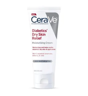 Cerave Moisturizing Cream For Diabetics Dry Skin Urea Cream With Bilberry For Face And Body Fragrance Free Paraben Free 8Oz