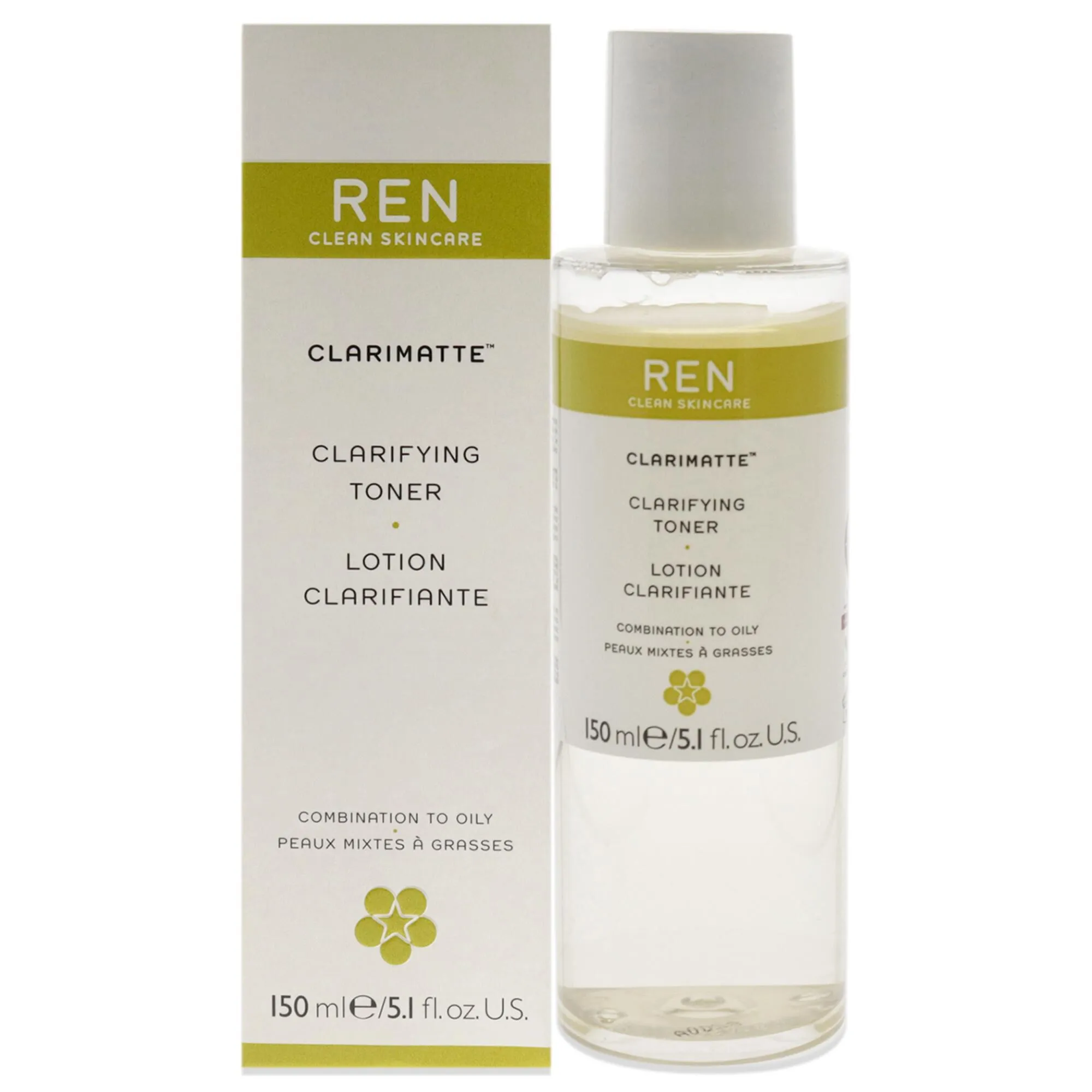 Clarimatte Clarifying Toner - Combination To Oily Skin by REN for Unisex - 5.1 oz Lotion