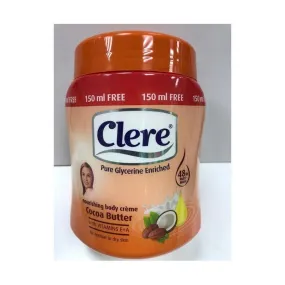 Clere-Cocoa-Butter-Nourishing-Body-Cream-With-Bonus-500Ml