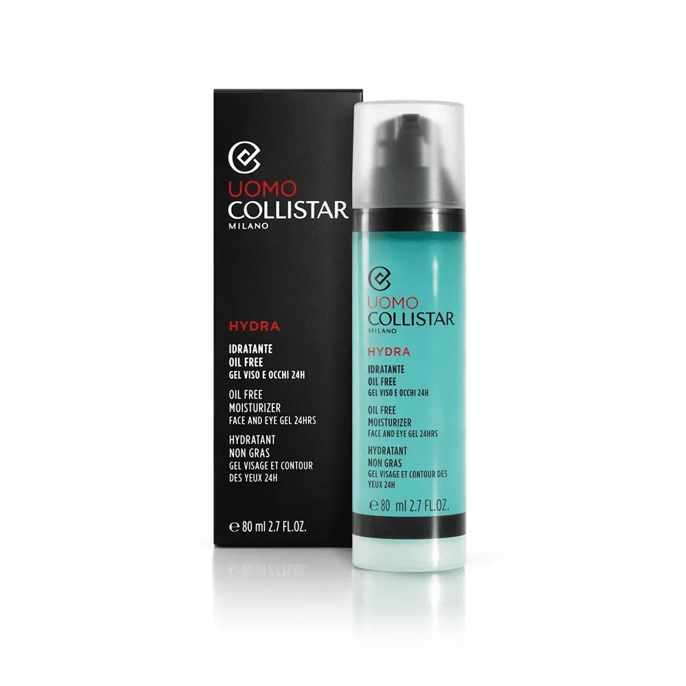 Collistar Men Moisturizer Face And Eye Gel 24Hrs 80ml