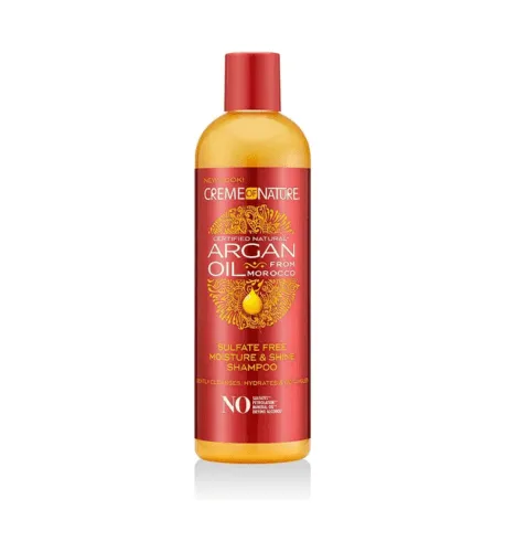 Creme Of Nature Argan Oil Moisture And Shine Sulphate Free Hair Shampoo 12oz