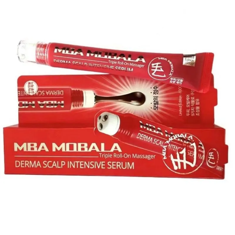 DayCell MBA MoBalA Derma Scalp Intensive Serum Hair Growth Hair Root Centella Asiatica Extract Triple Roll-on Massager