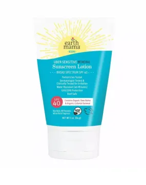 Earth Mama Organics Uber-Sensitive Mineral Sunscreen 3 oz