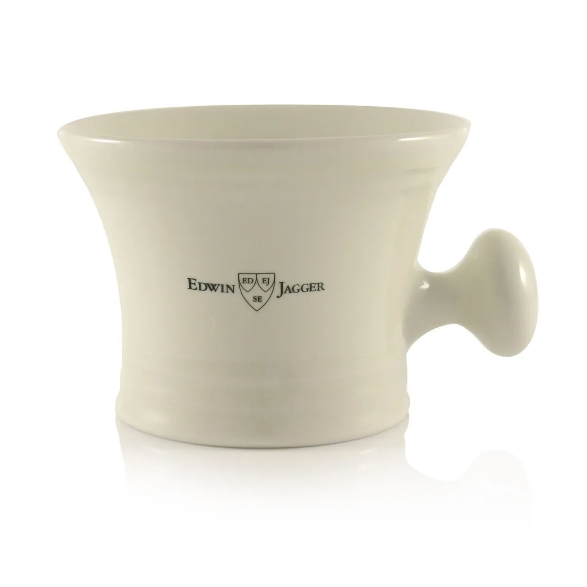 Edwin Jagger Ivory Porcelain Shaving Soap Bowl With Handle P