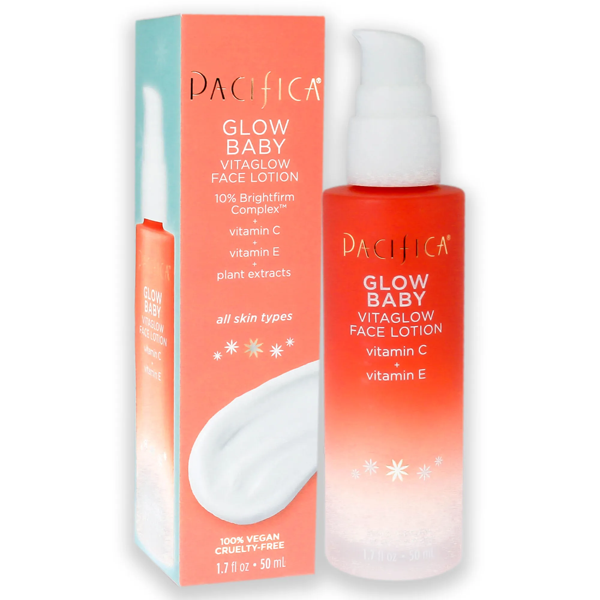 Glow Baby VitaGlow Face Lotion by Pacifica for Unisex - 1.7 oz Lotion