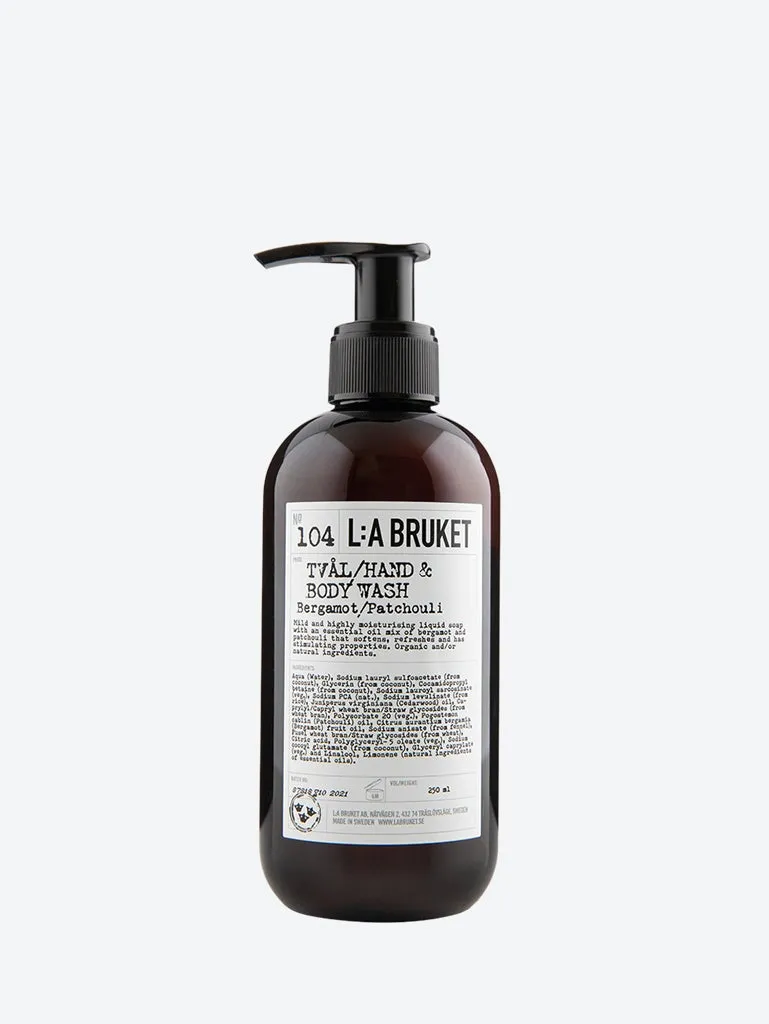 Hand & body wash bergamot/patchouli