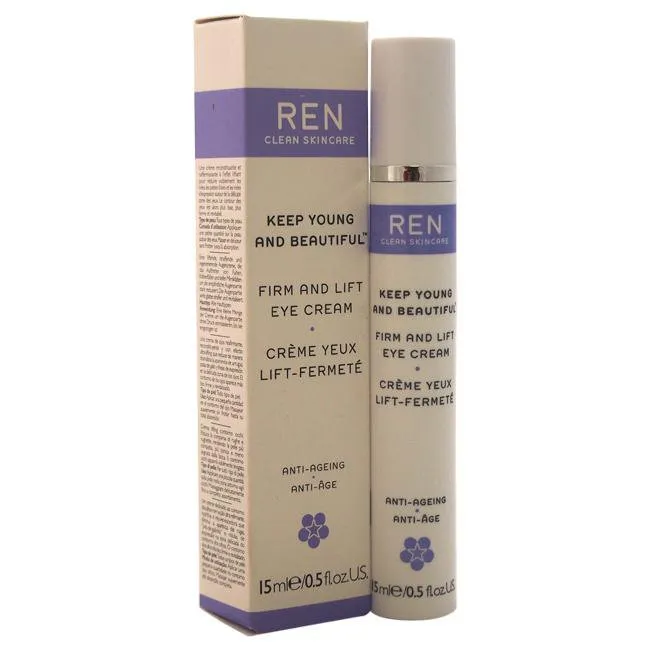 Keep Young and Beautiful Firm and Lift Eye Cream by REN for Unisex - 0.5 oz Eye Cream