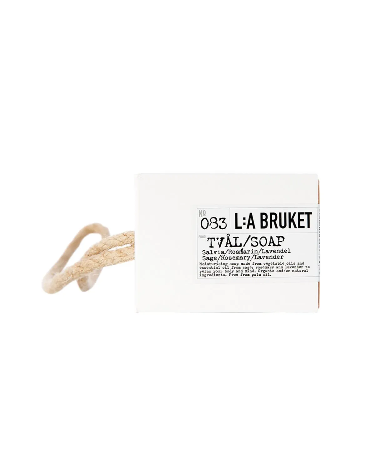 L:a Bruket 083 Rope Soap Sage/Rosemary/Lavender