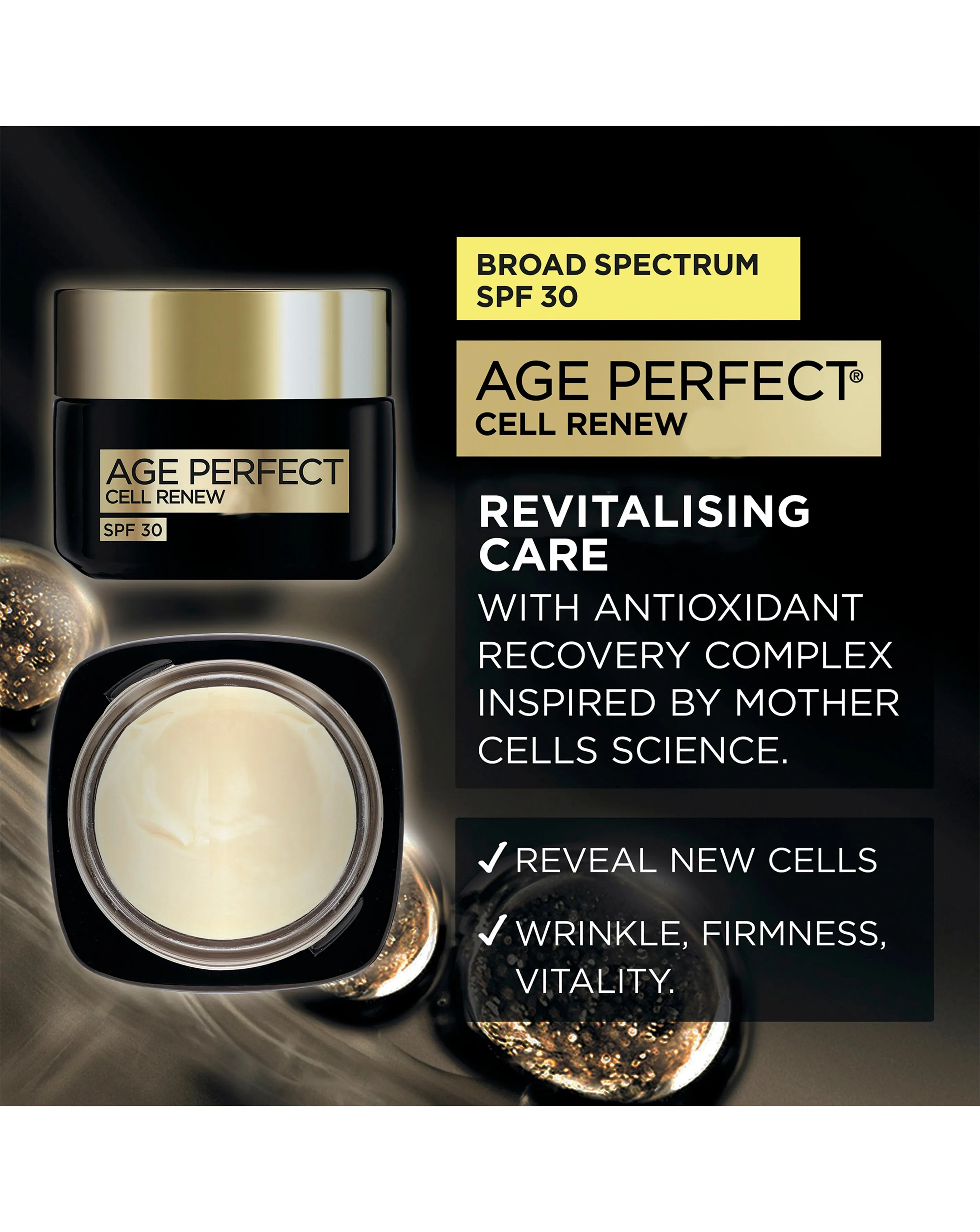 L'Oreal Paris Cell Renew Day Cream With SPF 30 50ml | Simply Be