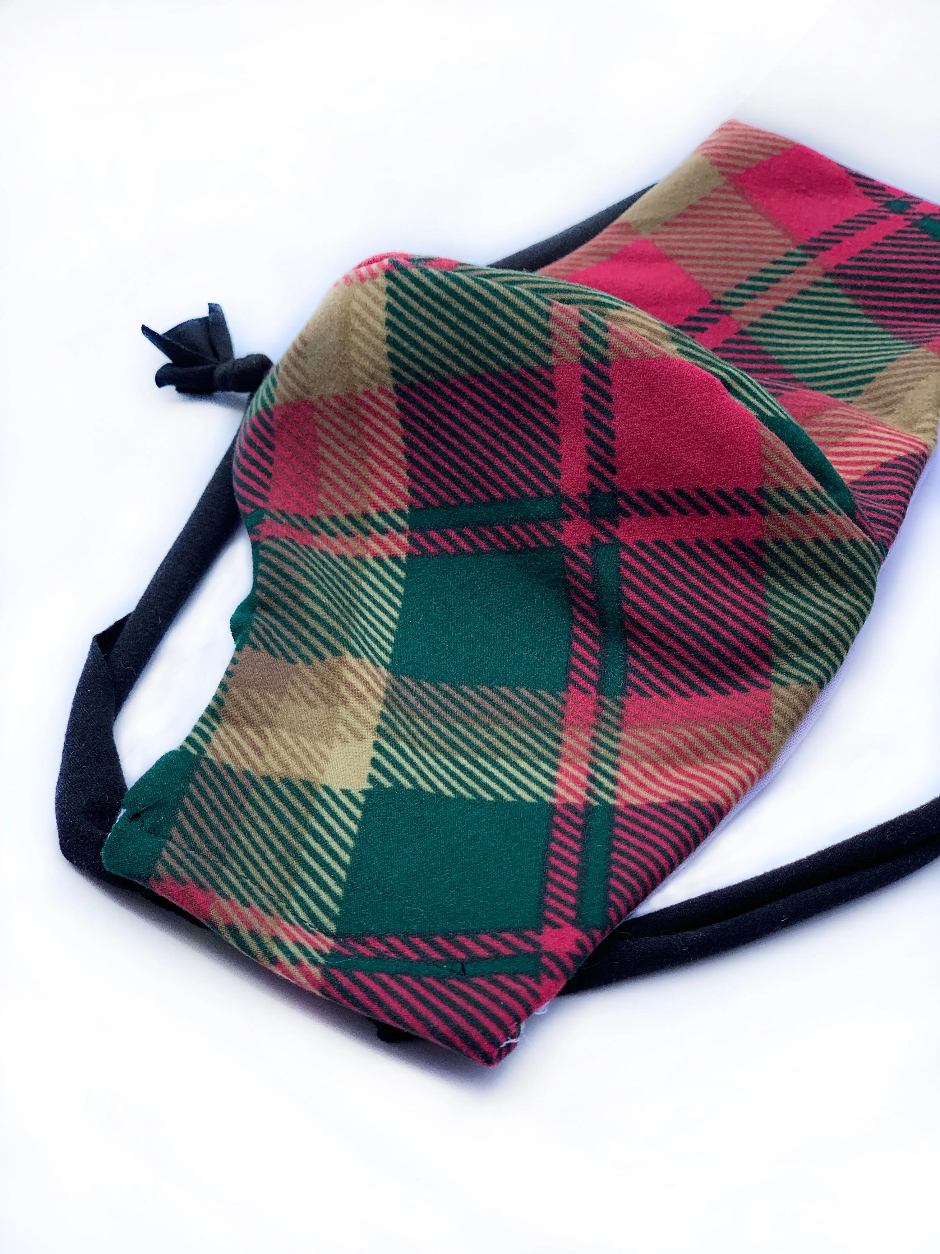 Maple Leaf Tartan Face Mask