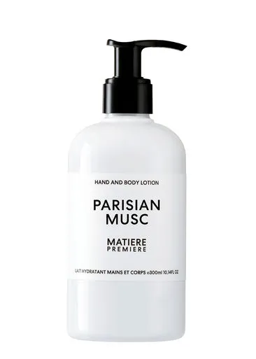 Matiere Premiere Parisian Musc Hand and Body Lotion 300ml, Hand and Body Lotion, Easily Absorbed, Leaves Skin Soft, Scented, Veg