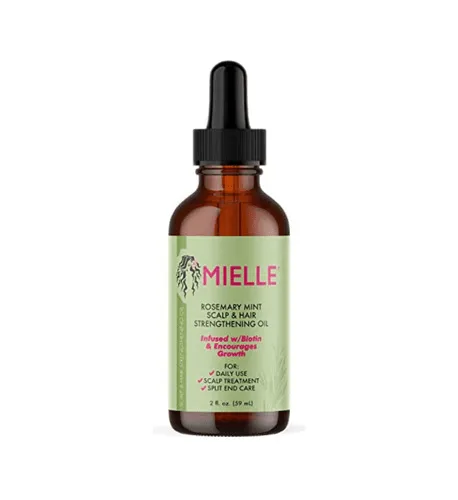 Mielle Organics Rosemary Mint Scalp Hair Strengthening Oil With Biotin Essential Oils 2Oz