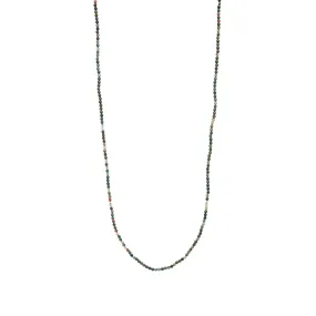 Mikia Mask Cord NecklaceBloodstone