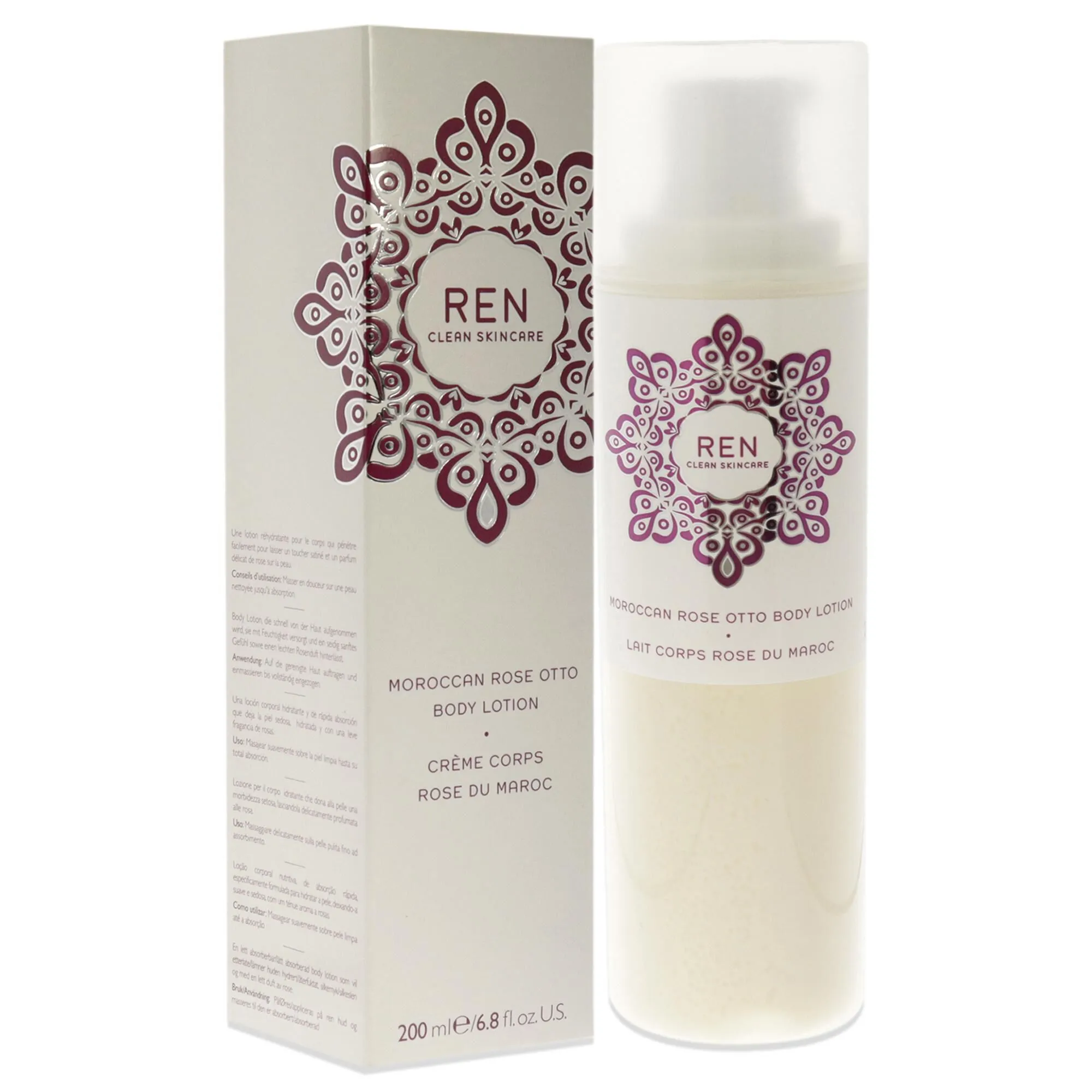 Moroccan Rose Otto Body Lotion by REN for Unisex - 6.8 oz Lotion