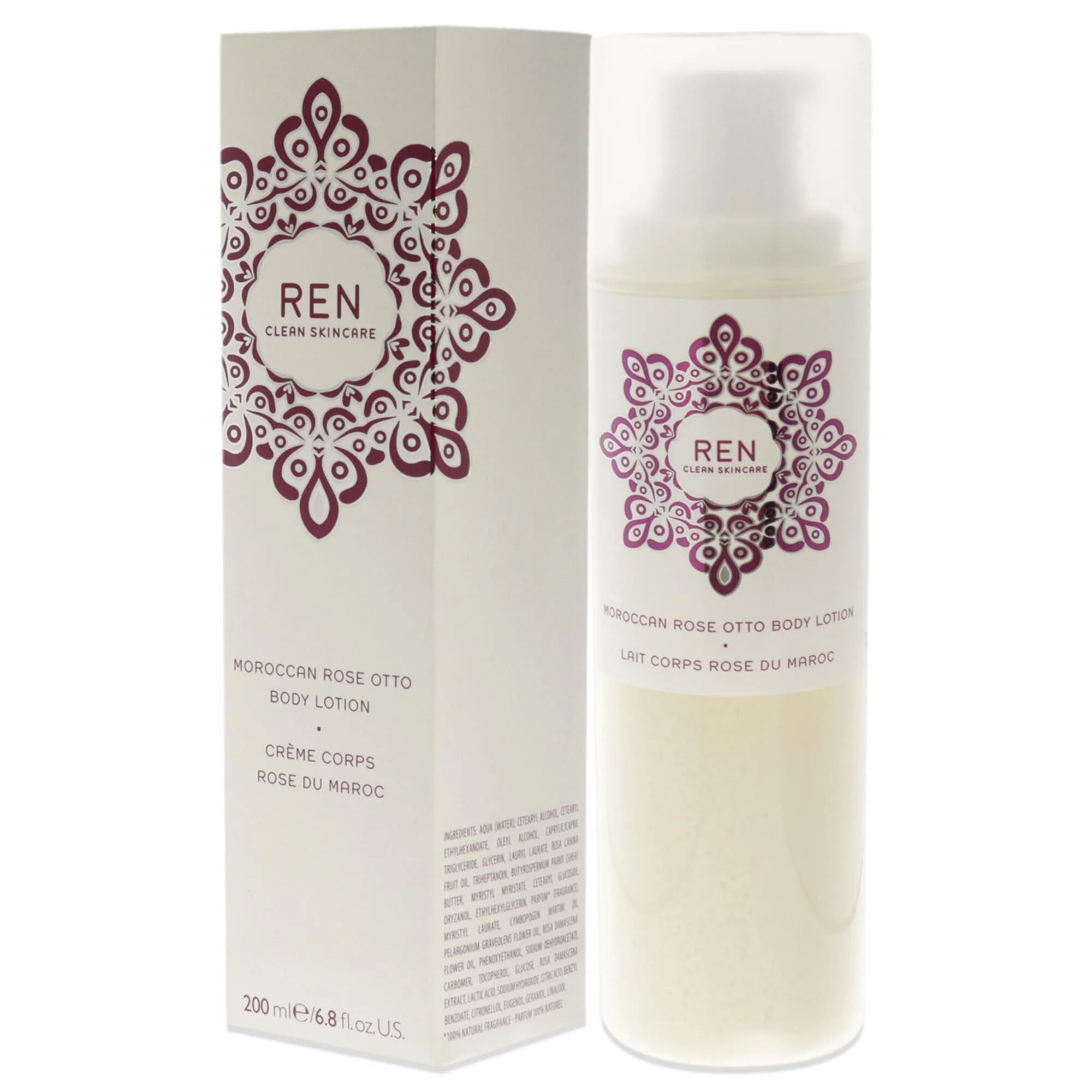 Moroccan Rose Otto Body Lotion by REN for Unisex - 6.8 oz Lotion