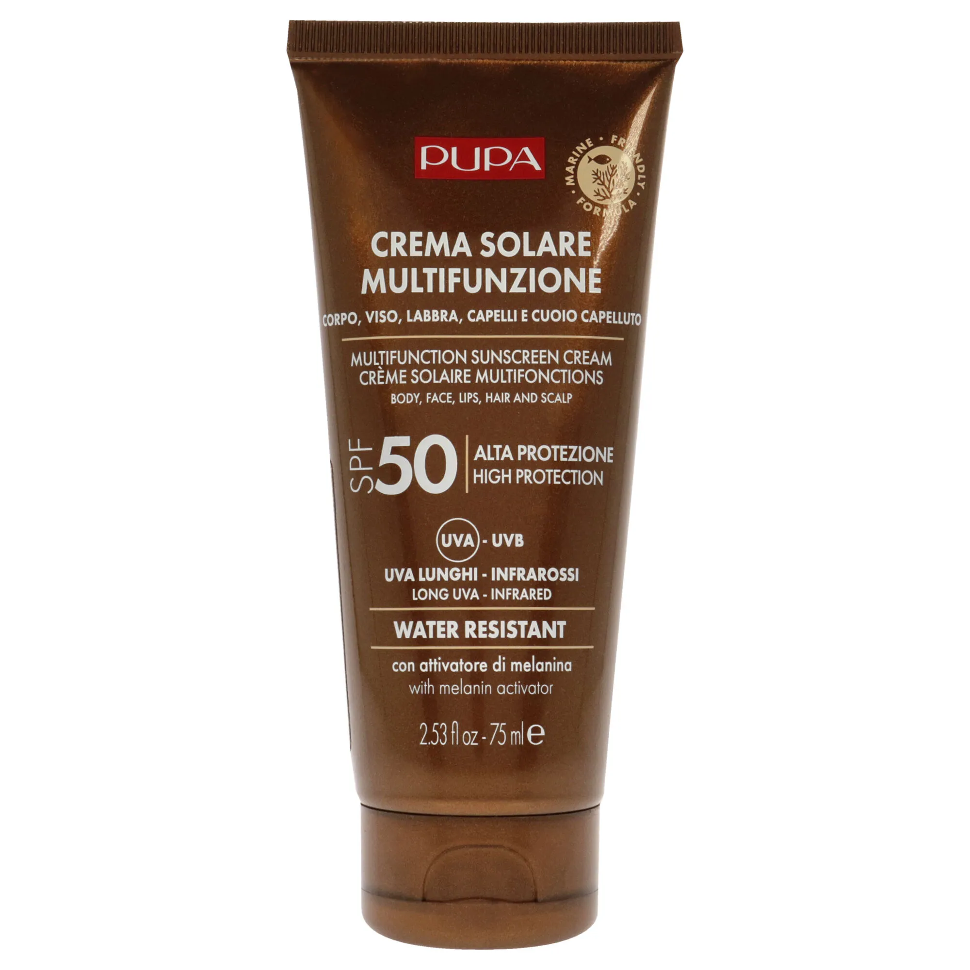 Multifunction Sunscreen Cream SPF 50 by Pupa Milano for Unisex - 2.53 oz Sunscreen