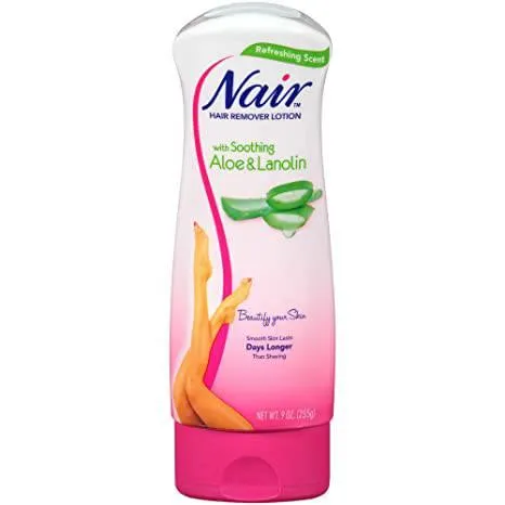 NAIR ALOE & WATER LILY HAIR REMOVER BODY CREAM 9OZ