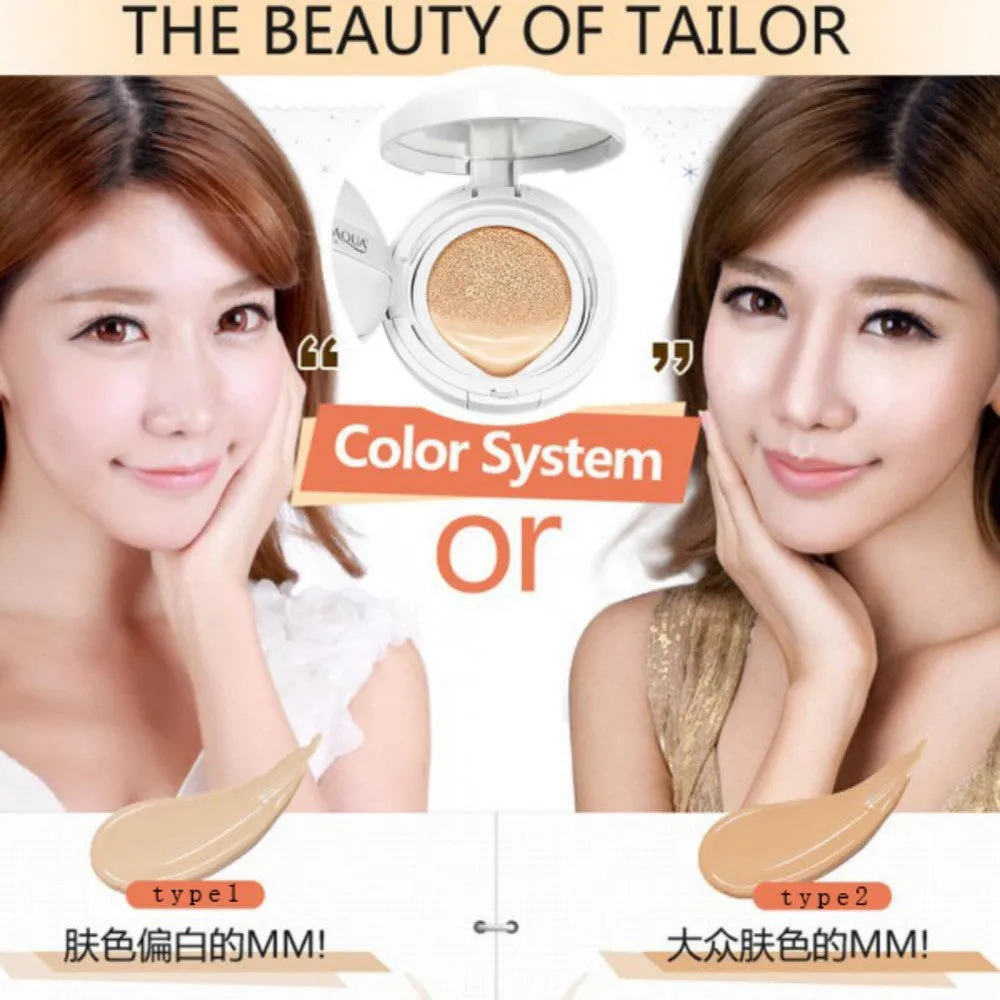 Natural Sunscreen Concealer Moisturizing Foundation Makeup Bare Air Cushion BB Cream 15g Whitening SM6