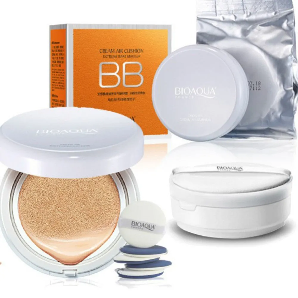 Natural Sunscreen Concealer Moisturizing Foundation Makeup Bare Air Cushion BB Cream 15g Whitening SM6