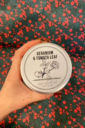 Norfolk Natural Living 100ml Geranium & Tomato Leaf Hand Cream Tin