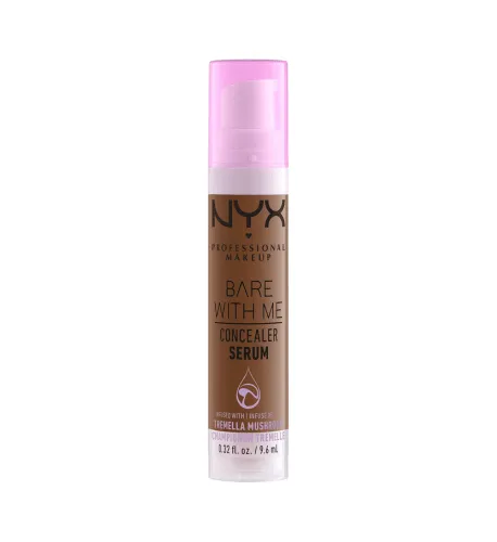 NYX PROFESSIONAL MAKEUP Bare With Me Concealer Serum, Up To 24Hr Hydration - Mocha