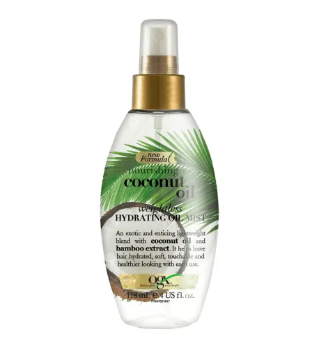 Ogx Hair Oil, Nourishing+ Coconut Oil, Weightless Hydrating Oil Mist 4OZ