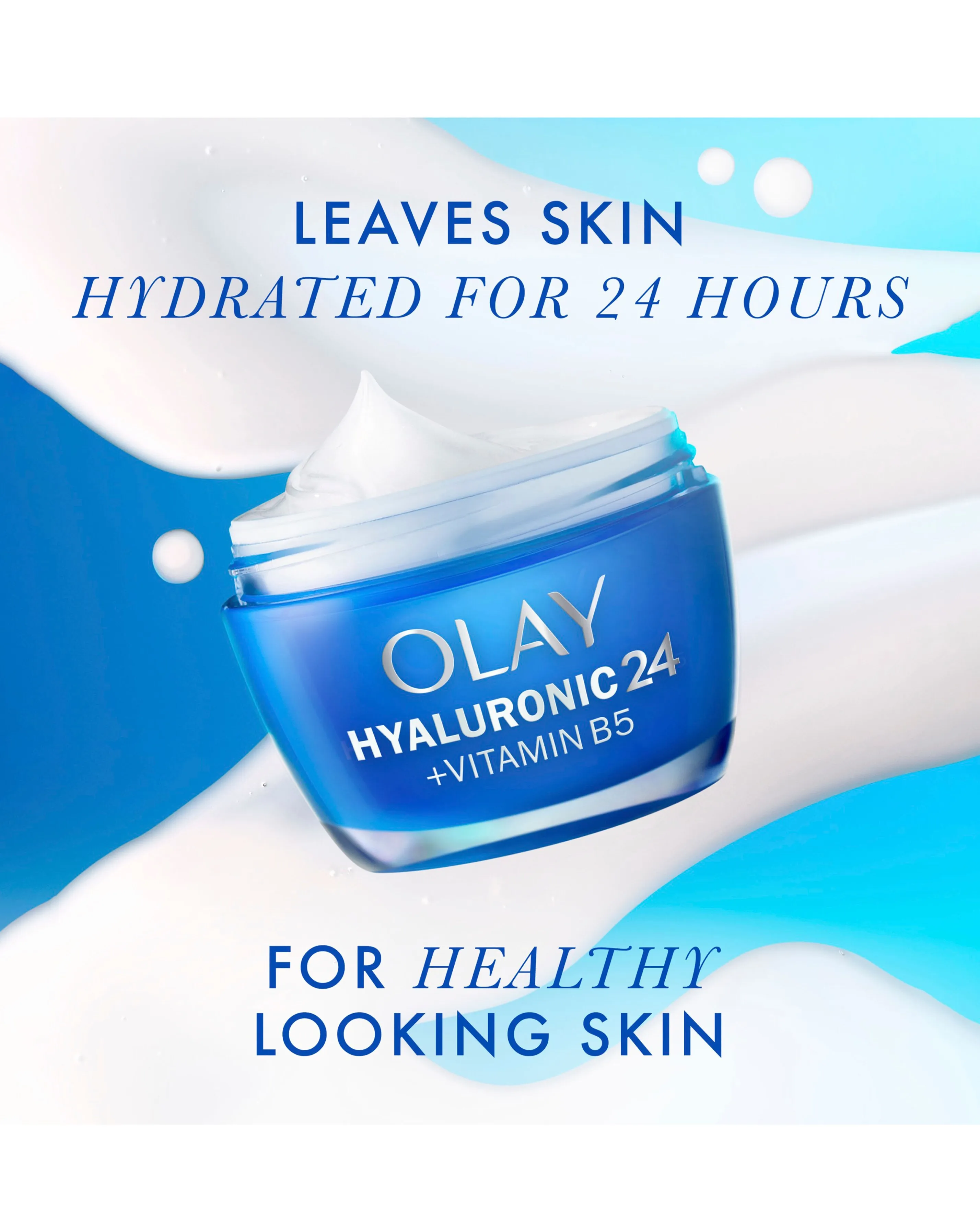 Olay Hyaluronic 24 + Vitamin B5 Moisturiser, Day Gel Cream With Hyaluronic Acid | Simply Be