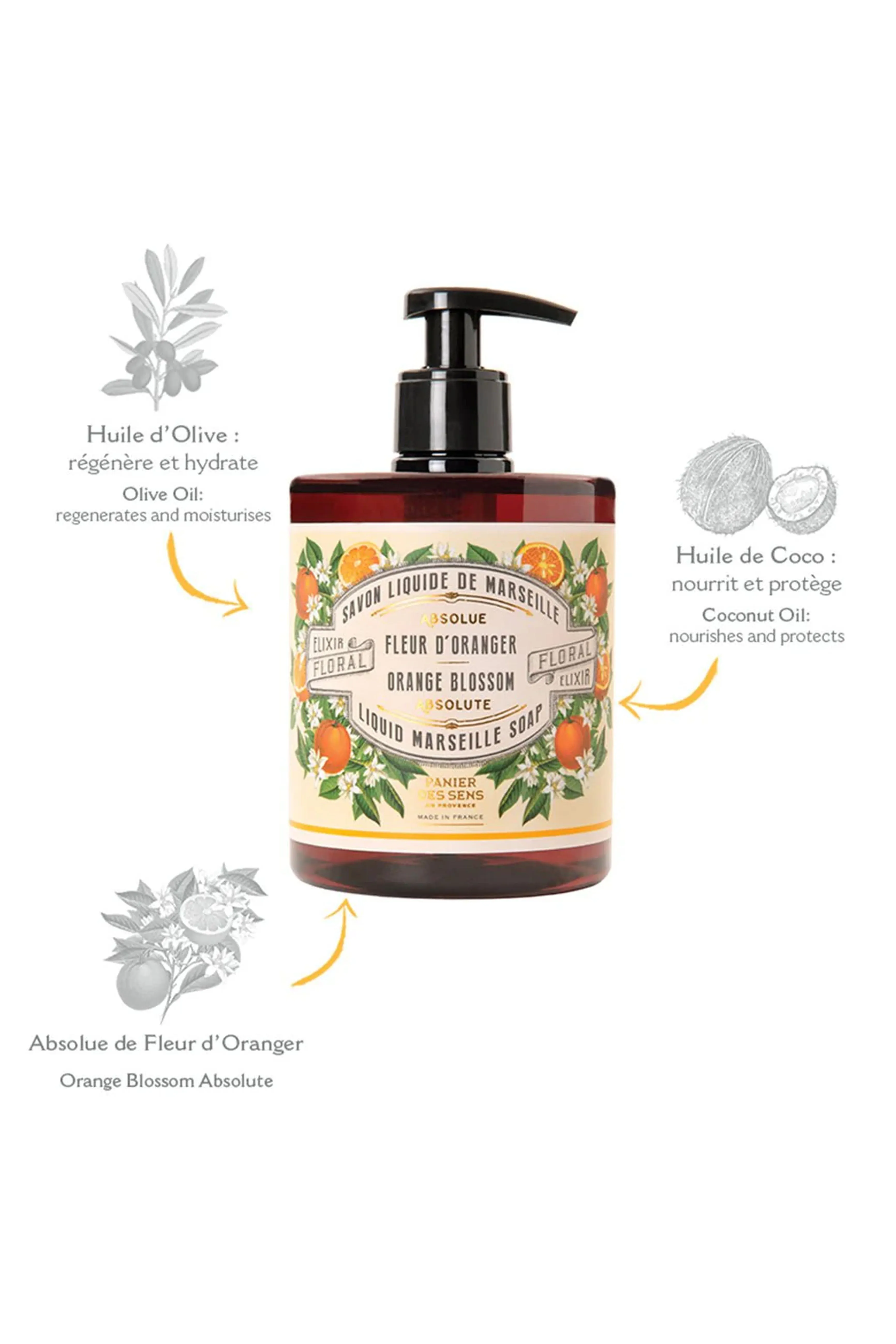 Panier Des Sens Orange Blossom Liquid Marseille Soap