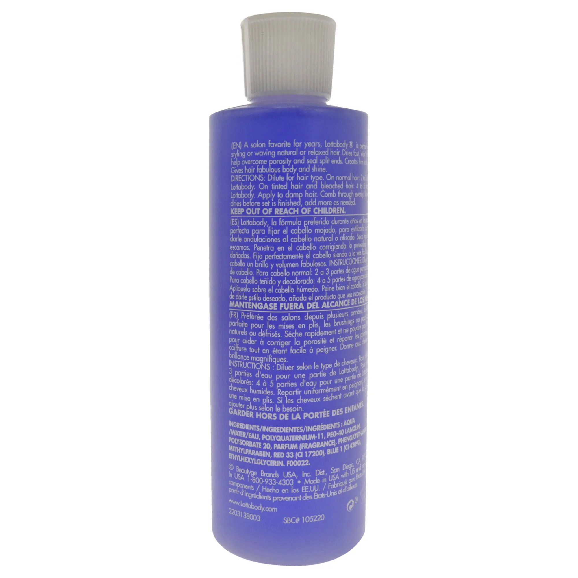 Professional Concentrated Setting Lotion by Lottabody for Unisex - 8 oz Lotion