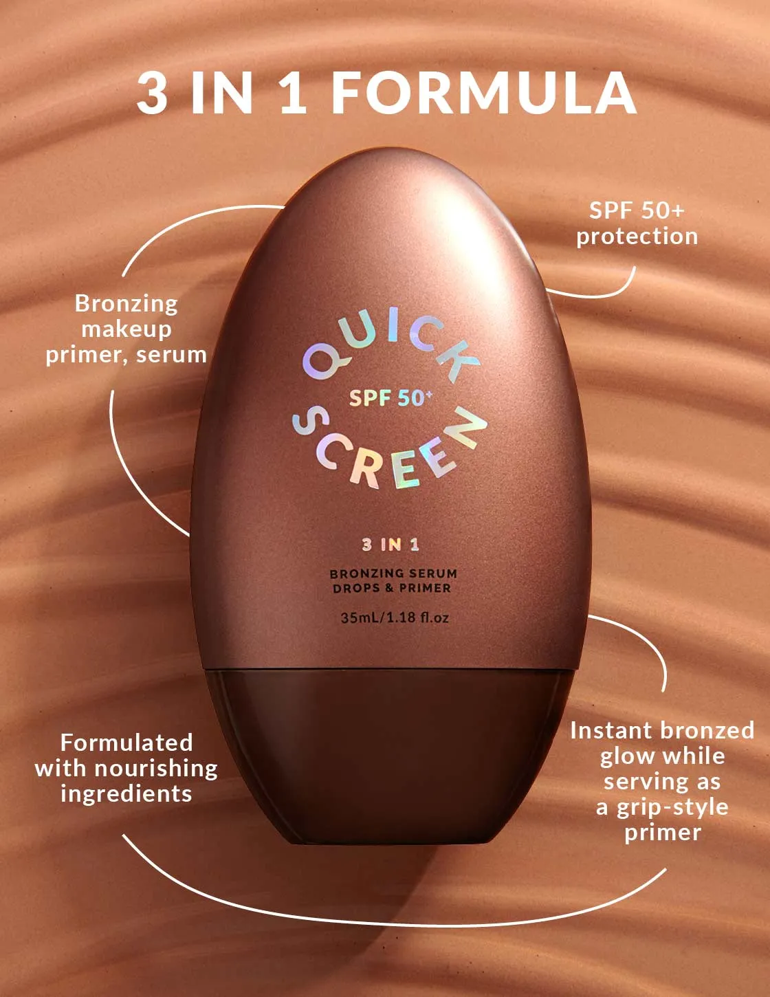 Quick Screen SPF50+ Bronzing Primer & Serum Drops