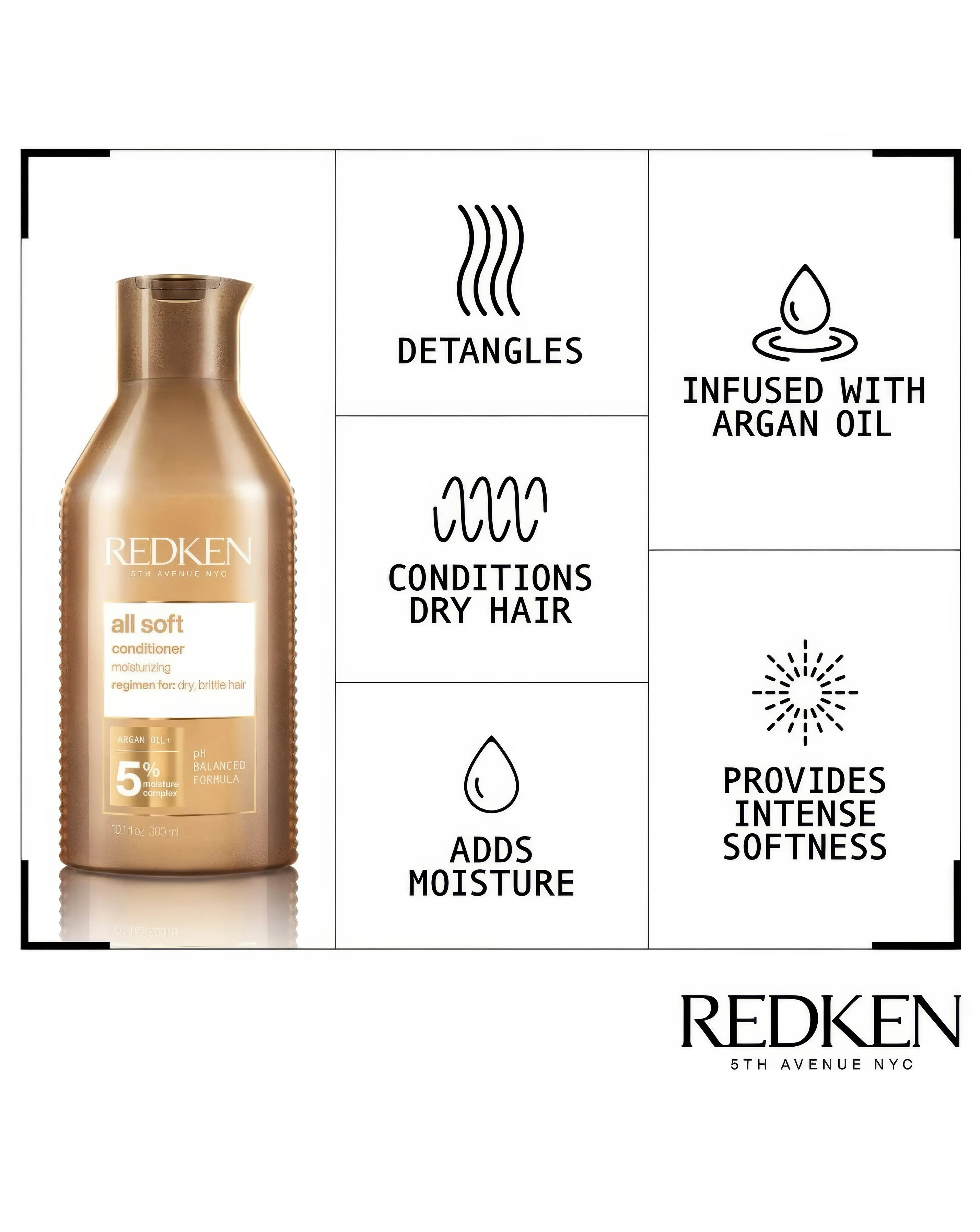 Redken All Soft Conditioner - 300ml | Simply Be