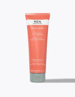 Ren Womens Mens Clean Jelly Oil Cleanser 100ml