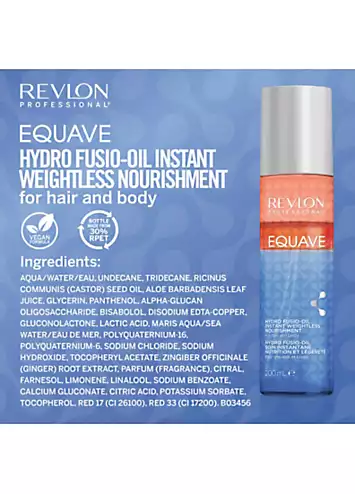 Revlon Professional Equave Hydro Fusio-Oil Instant Weightless Nourishment for Hair & Body 200ml | Kaleidoscope