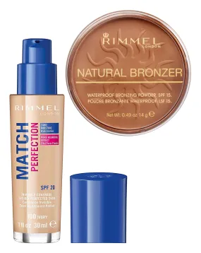 Rimmel Match Perfection Ivory Foundation and Sunglow Bronzer Set | Simply Be