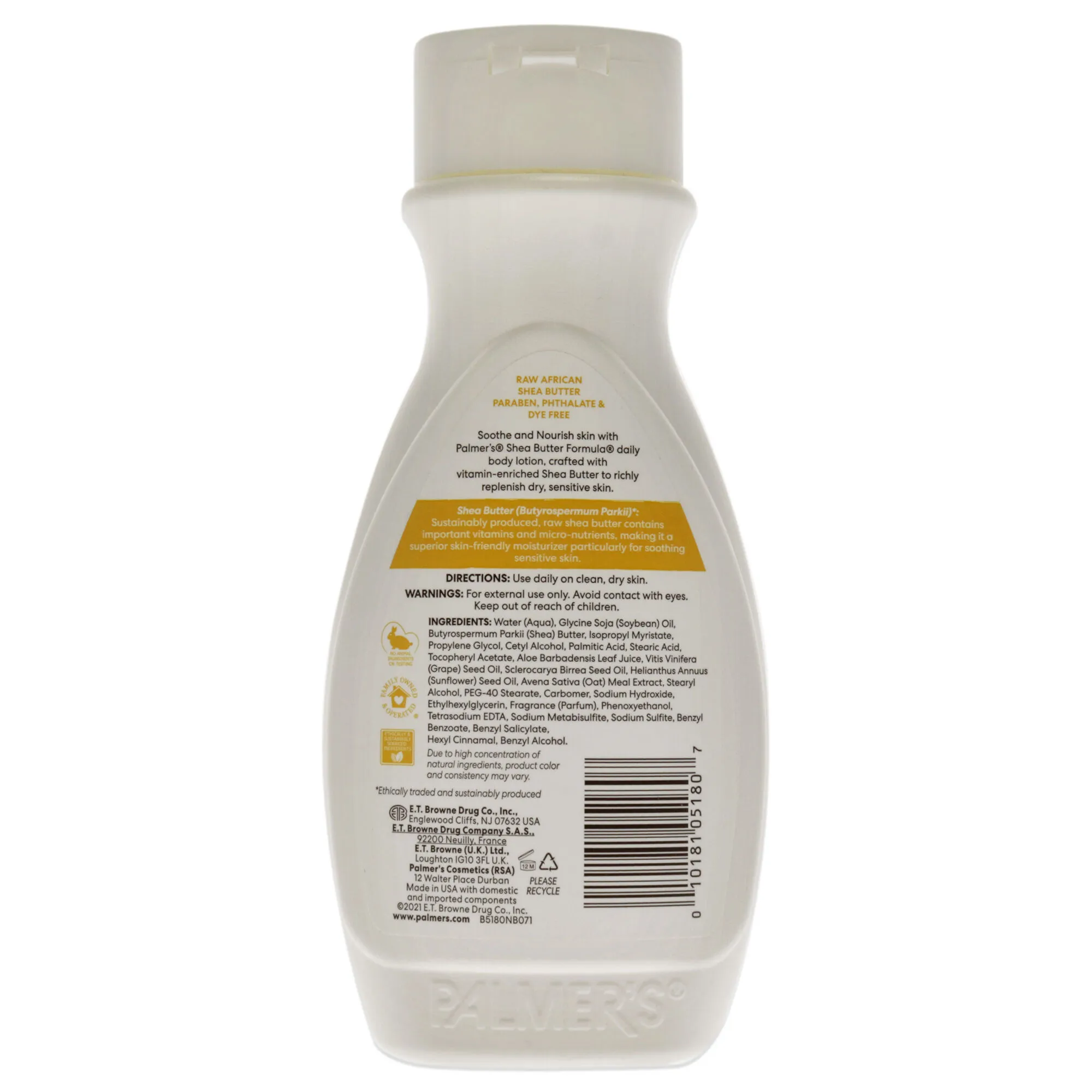 Shea Formula Raw Shea Body Lotion by Palmers for Unisex - 8.5 oz Body Lotion