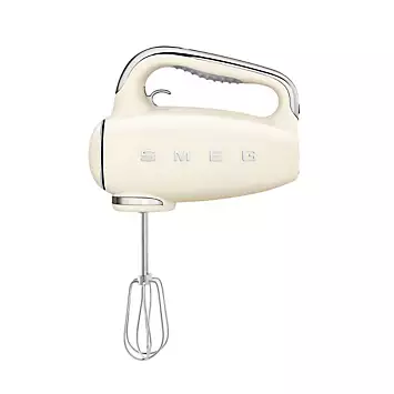 SMEG Retro HMF01CRUK Hand Mixer with 3 Accessories - Cream | Kaleidoscope