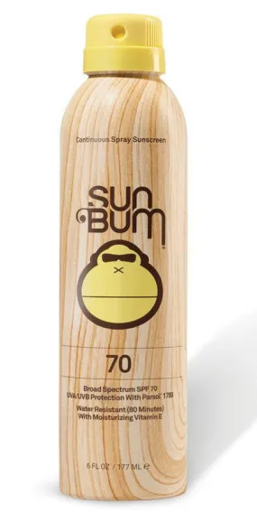 Sun Bum SPF 70 Spray 6oz Sunscreen 871760002081