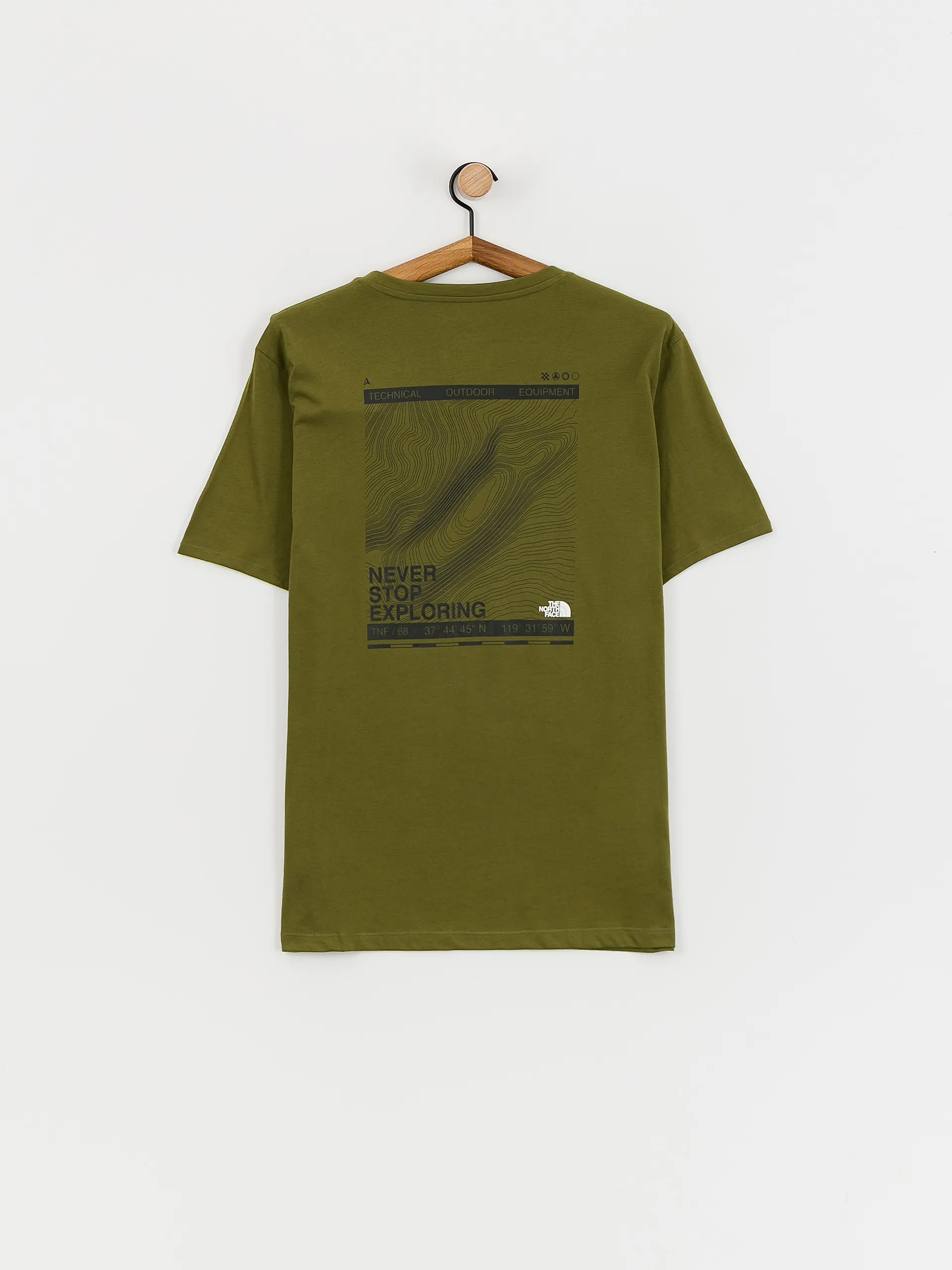 The North Face Foundation Coordinates Graphic T-Shirt (forest olive)