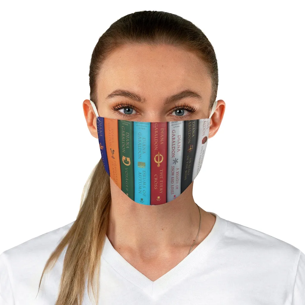 The Outlander Book Spines Fabric Face Mask