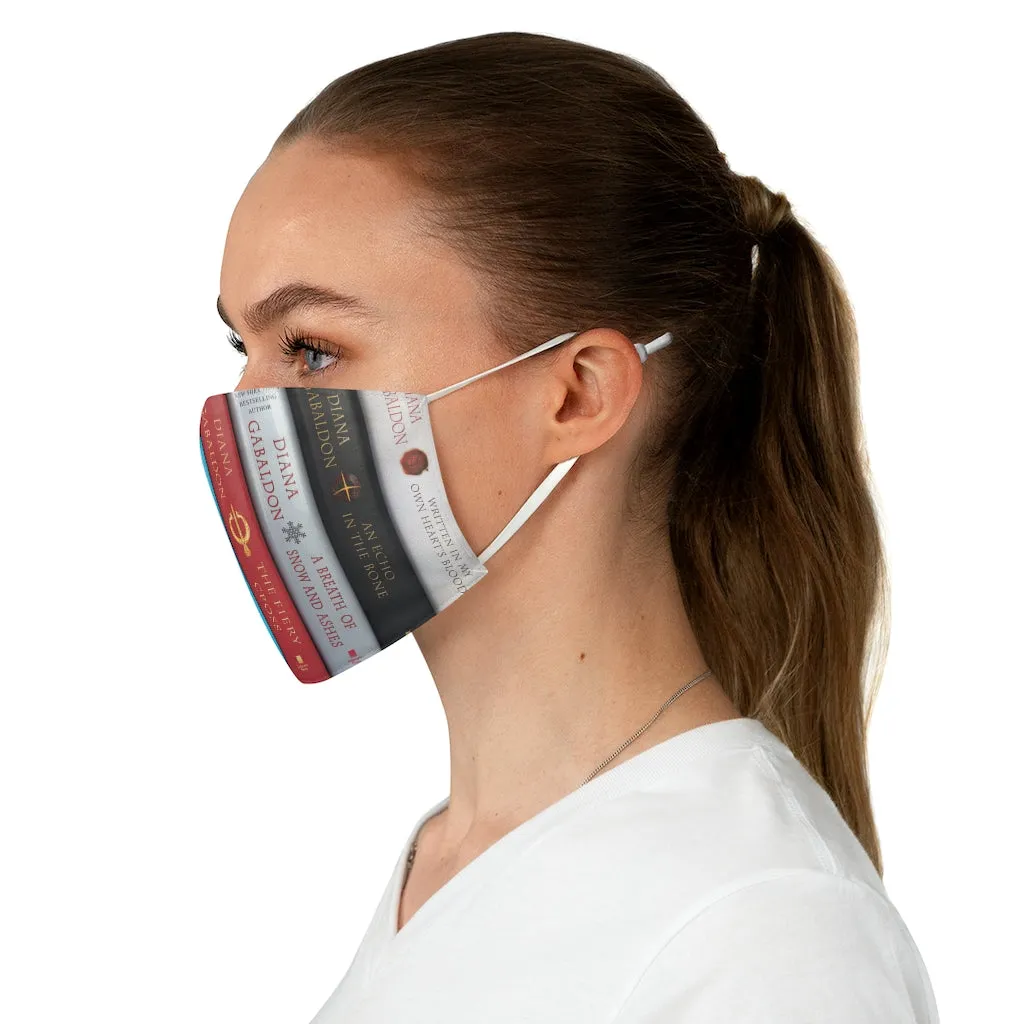 The Outlander Book Spines Fabric Face Mask