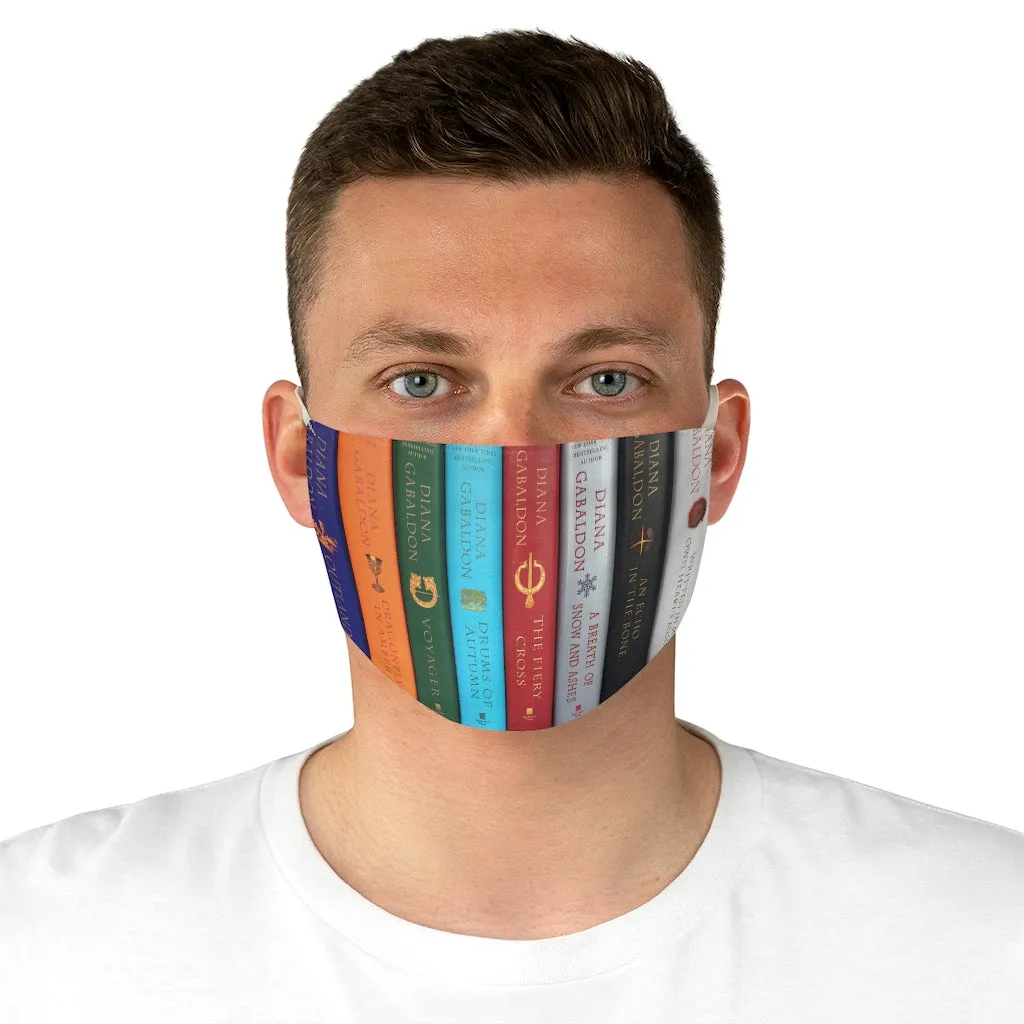 The Outlander Book Spines Fabric Face Mask