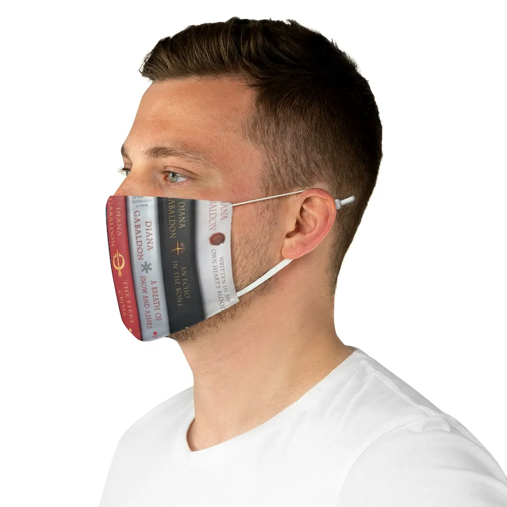 The Outlander Book Spines Fabric Face Mask