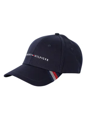 Tommy Hilfiger Foundation Cotton Baseball Cap - Space Blue