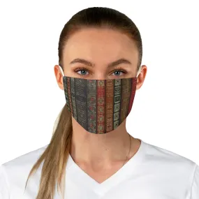 Vintage Books Spines Fabric Face Mask